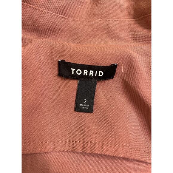 Torrid Mauve Twill drape Front jacket Blazer, size 2X - Picture 4 of 13